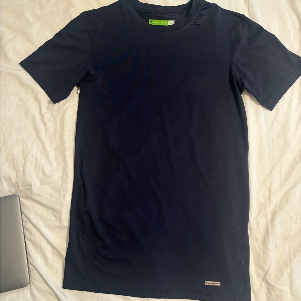 Men’s Tek Gear Black Short Sleeve Tee Essential Crew